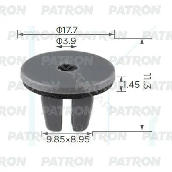 Клипсы, фиксаторы, зажимы PATRON P37-2374