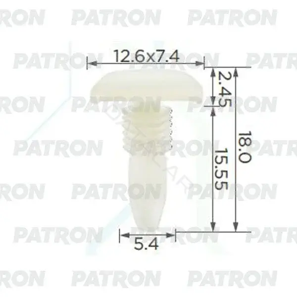 Клипсы, фиксаторы, зажимы PATRON P37-2375