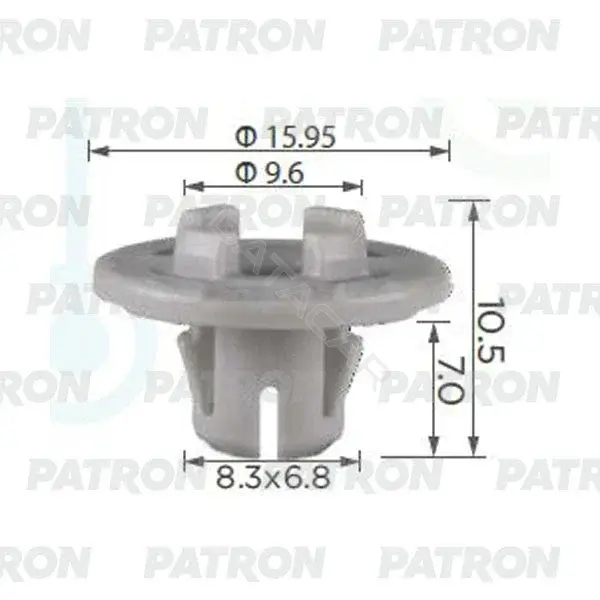 Клипсы, фиксаторы, зажимы PATRON P37-2380