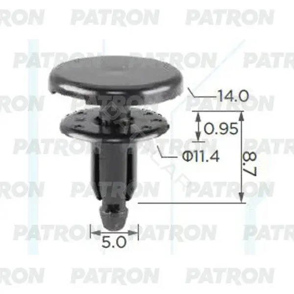 Клипсы, фиксаторы, зажимы PATRON P37-2381