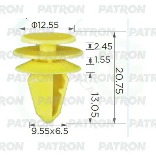 Клипсы, фиксаторы, зажимы PATRON P37-2385