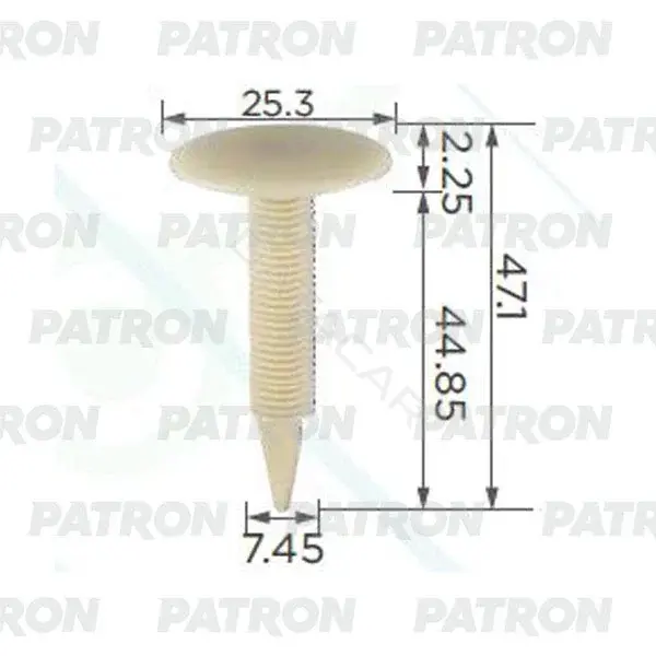 Клипсы, фиксаторы, зажимы PATRON P37-2412