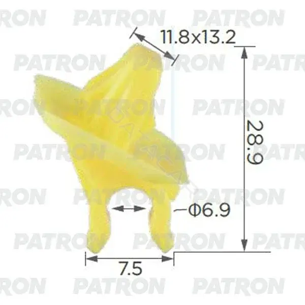 Клипсы, фиксаторы, зажимы PATRON P37-2413