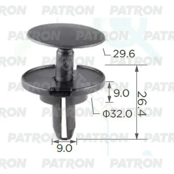 Клипсы, фиксаторы, зажимы PATRON P37-2414