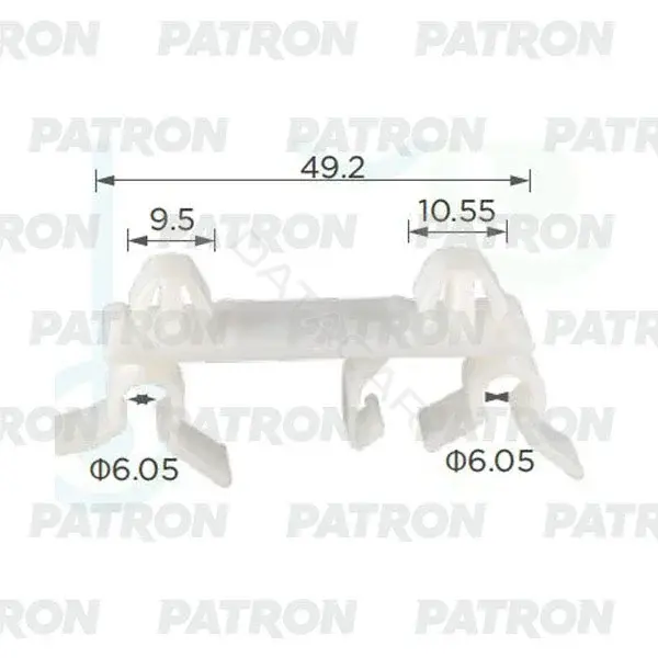 Клипсы, фиксаторы, зажимы PATRON P37-2415
