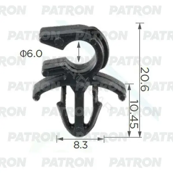 Клипсы, фиксаторы, зажимы PATRON P37-2416