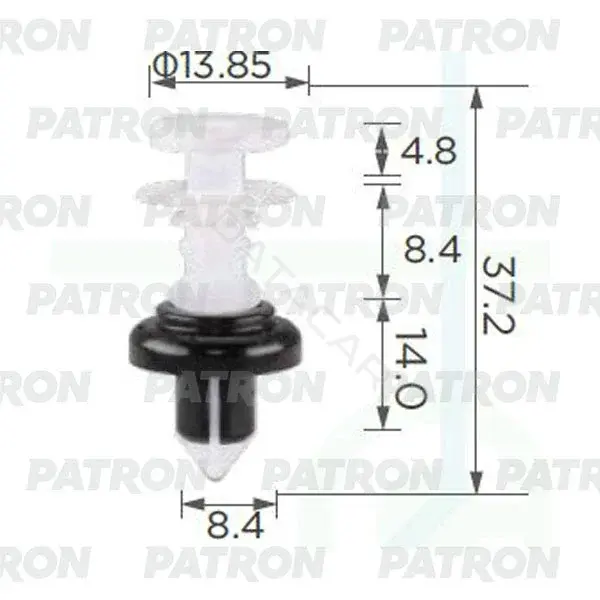 Клипсы, фиксаторы, зажимы PATRON P37-2420