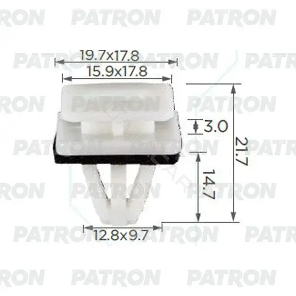 Клипсы, фиксаторы, зажимы PATRON P37-2424