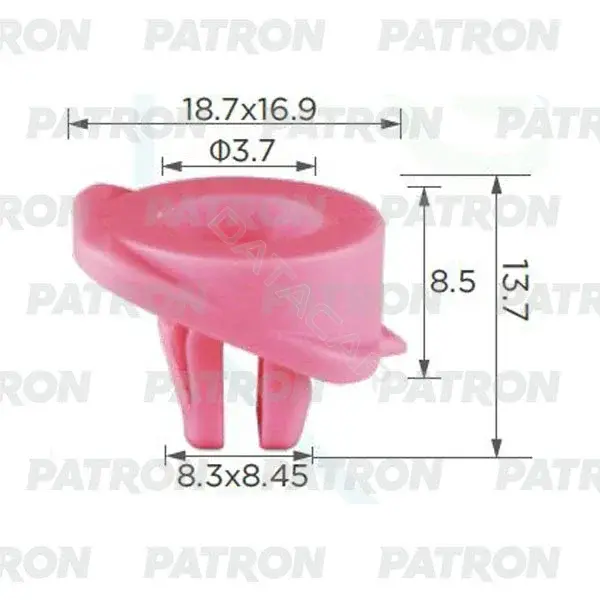 Клипсы, фиксаторы, зажимы PATRON P37-2438