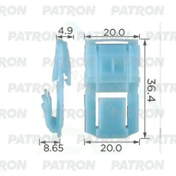 Клипсы, фиксаторы, зажимы PATRON P37-2442