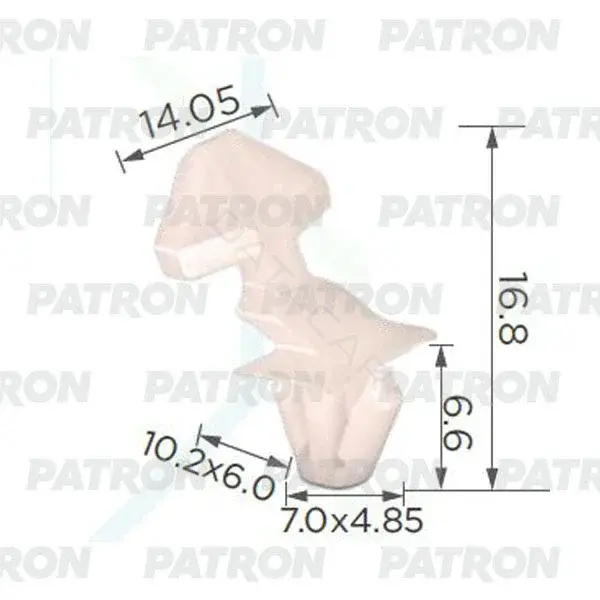 Клипсы, фиксаторы, зажимы PATRON P37-2443