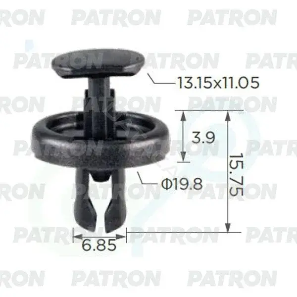 Клипсы, фиксаторы, зажимы PATRON P37-2446