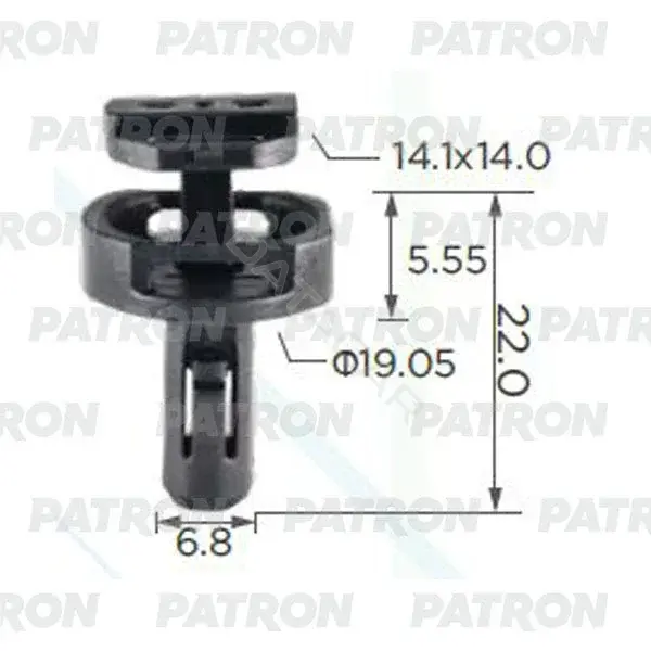 Клипсы, фиксаторы, зажимы PATRON P37-2448