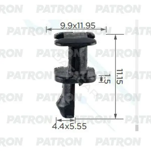 Клипсы, фиксаторы, зажимы PATRON P37-2453