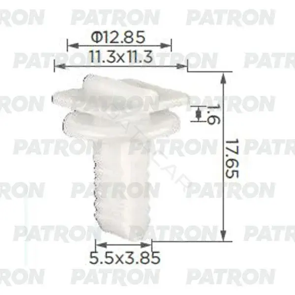 Клипсы, фиксаторы, зажимы PATRON P37-2456
