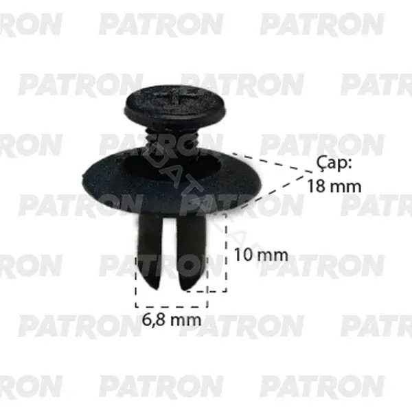 Клипсы, фиксаторы, зажимы PATRON P37-2993T