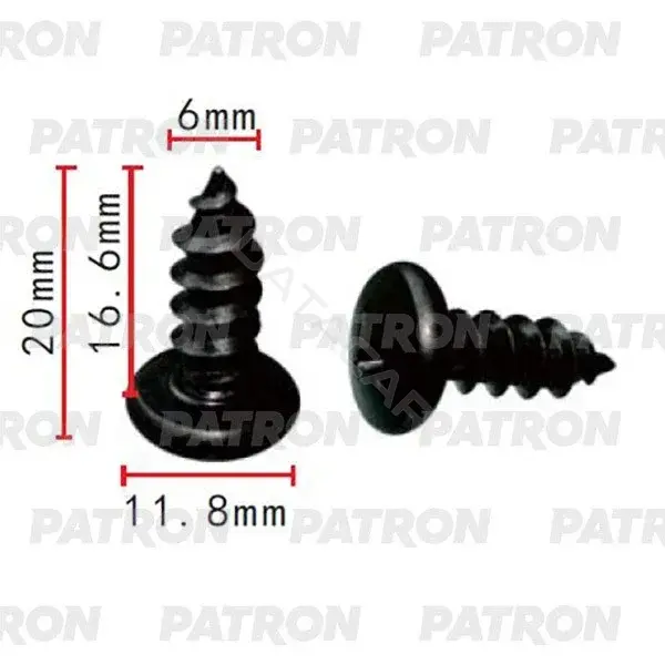Клипсы, фиксаторы, зажимы PATRON P37-2177
