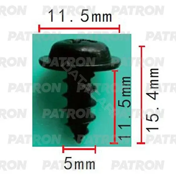 Клипсы, фиксаторы, зажимы PATRON P37-2185