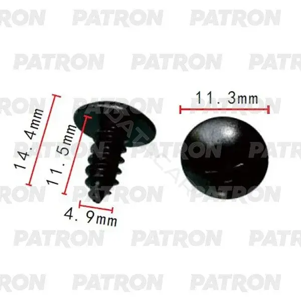 Клипсы, фиксаторы, зажимы PATRON P37-2186