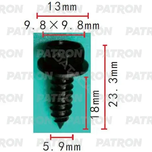 Клипсы, фиксаторы, зажимы PATRON P37-2187