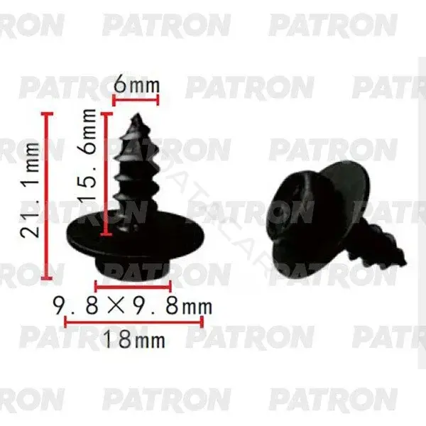 Клипсы, фиксаторы, зажимы PATRON P37-2188