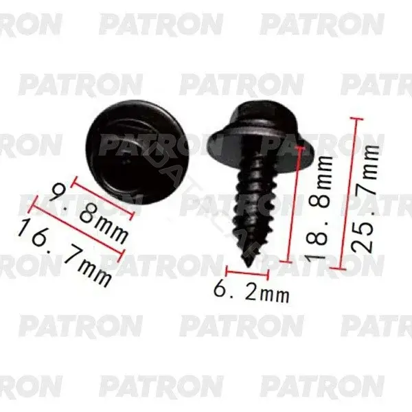 Клипсы, фиксаторы, зажимы PATRON P37-2194