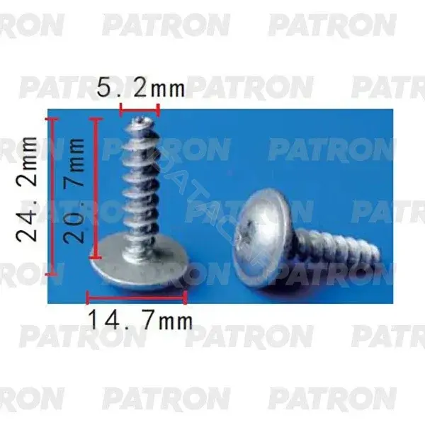 Клипсы, фиксаторы, зажимы PATRON P37-2205