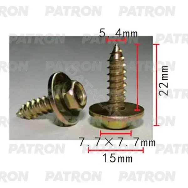 Клипсы, фиксаторы, зажимы PATRON P37-2232