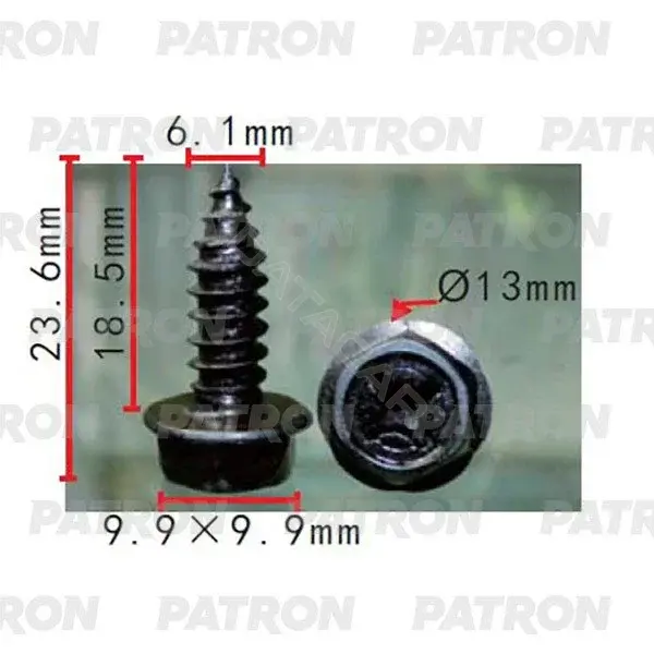 Клипсы, фиксаторы, зажимы PATRON P37-2240