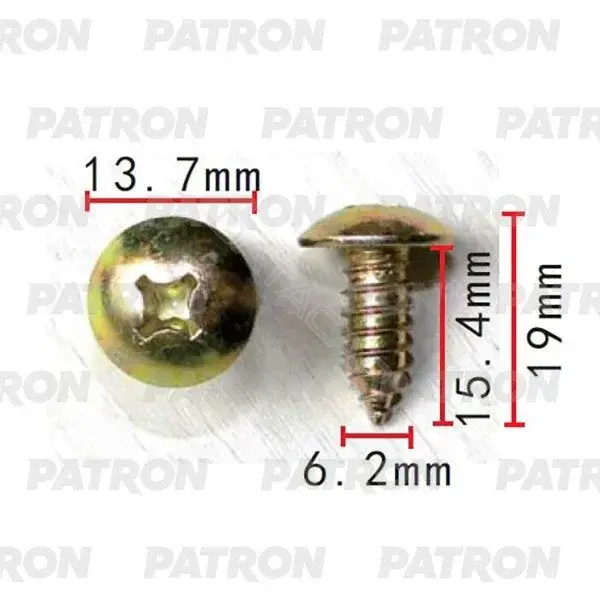 Клипсы, фиксаторы, зажимы PATRON P37-2258