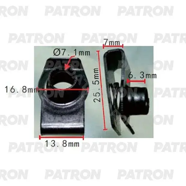 Клипсы, фиксаторы, зажимы PATRON P37-2173