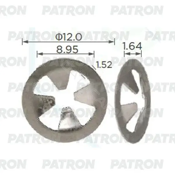 Клипсы, фиксаторы, зажимы PATRON P37-2400