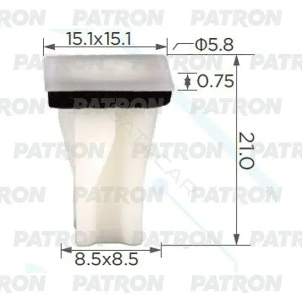 Клипсы, фиксаторы, зажимы PATRON P37-2409