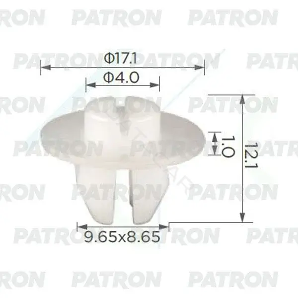 Клипсы, фиксаторы, зажимы PATRON P37-2418