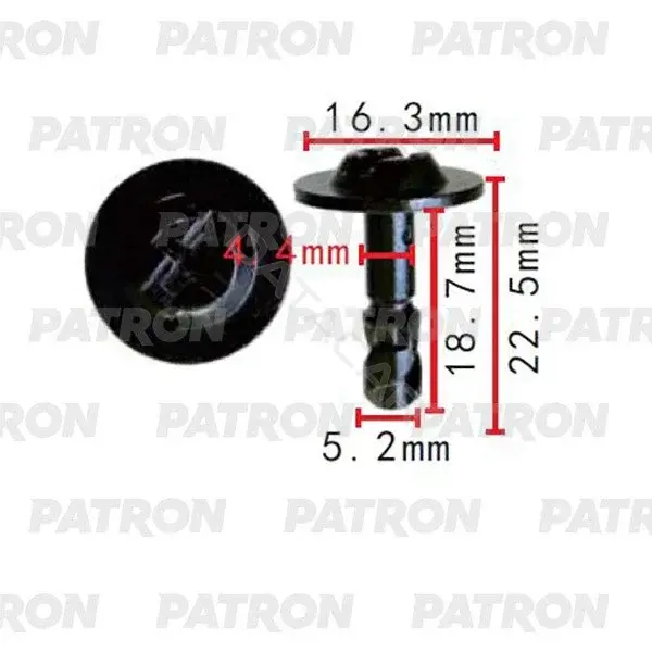 Клипсы, фиксаторы, зажимы PATRON P37-2325A