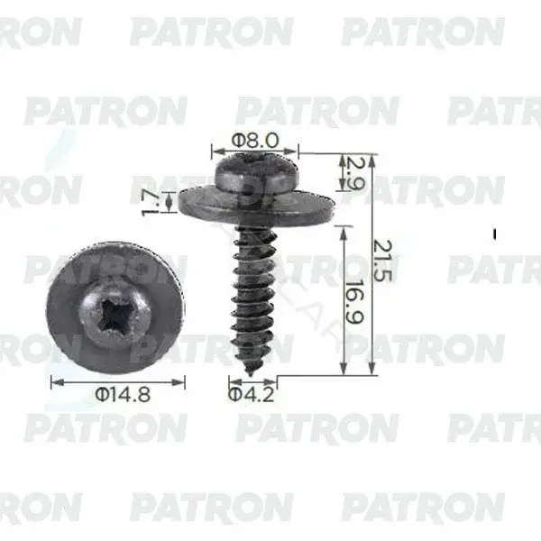 Клипсы, фиксаторы, зажимы PATRON P37-2426