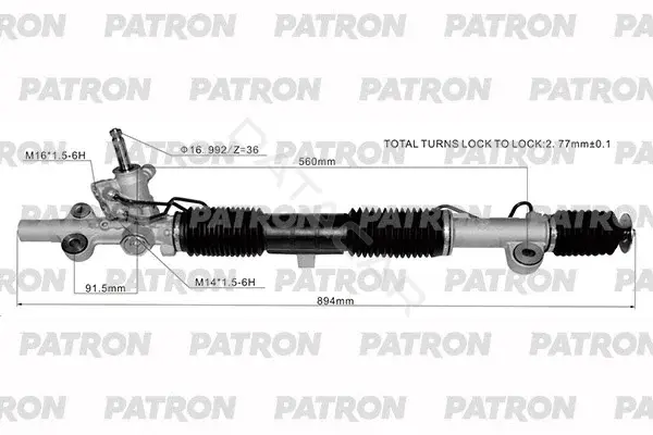 Рулевая рейка PATRON PSG3137