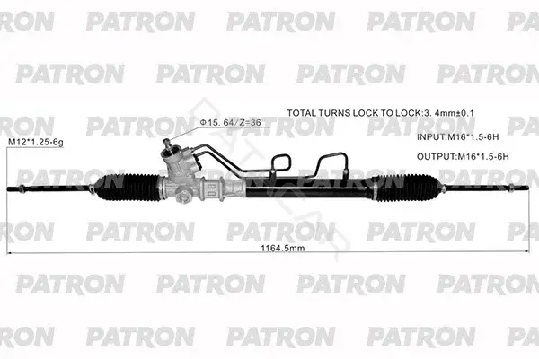 Рулевая рейка PATRON PSG3138