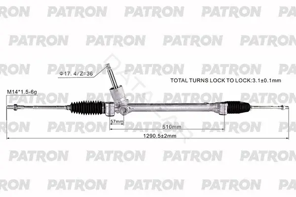Рулевая рейка PATRON PSG3225