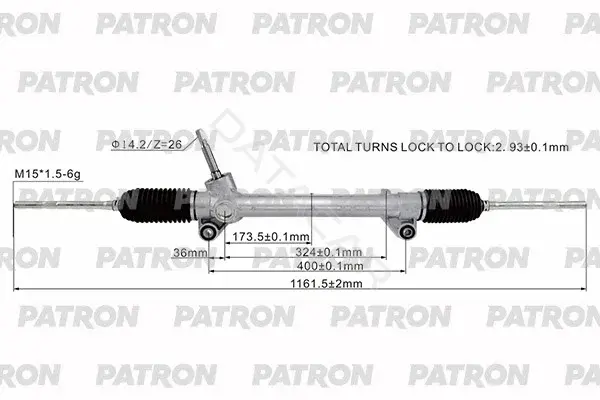 Рулевая рейка PATRON PSG3231