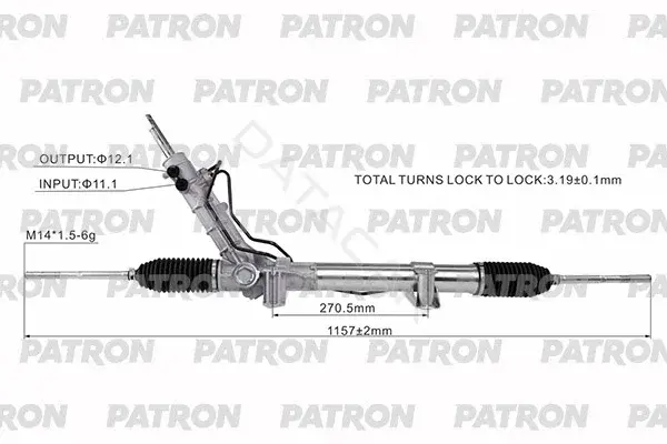 Рулевая рейка PATRON PSG3236