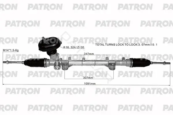 Рулевая рейка PATRON PSG3273