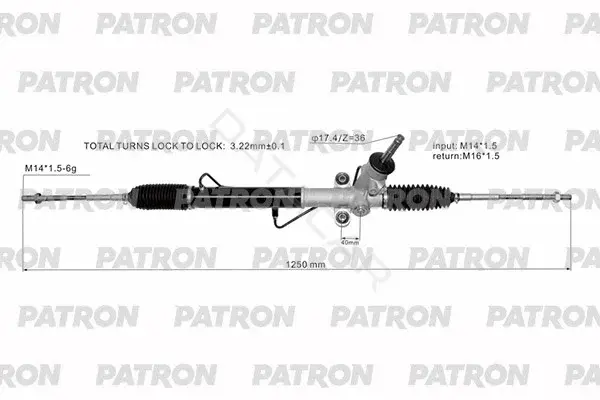 Рулевая рейка PATRON PSG3277