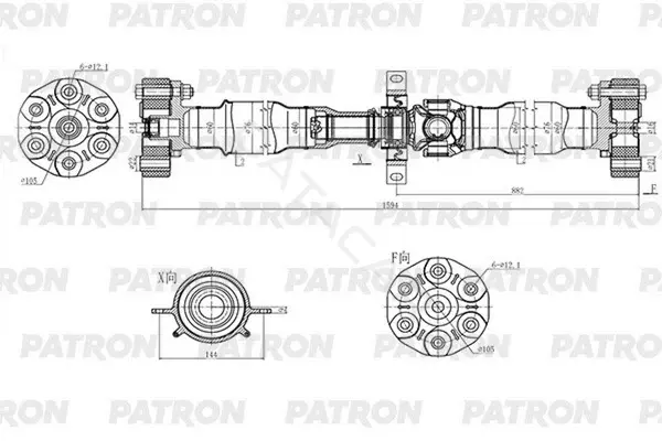 Кардан PATRON PKR001