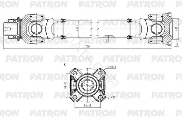 Кардан PATRON PKR004