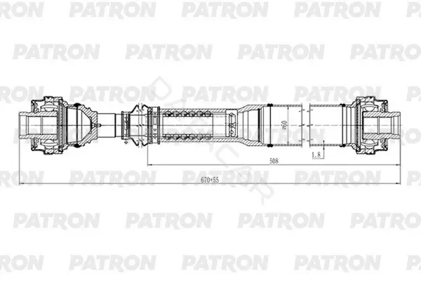 Кардан PATRON PKR026