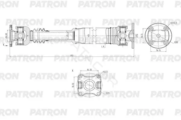 Кардан PATRON PKR031