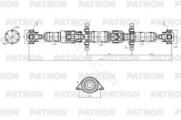 Кардан PATRON PKR040