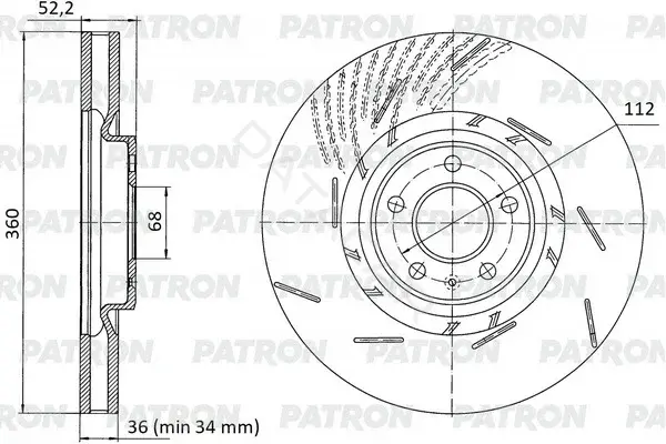 Тормозные диски PATRON PBD1472