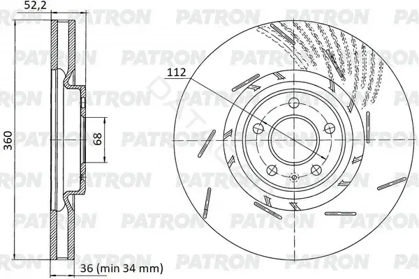 Тормозные диски PATRON PBD1473